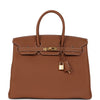 Hermes Birkin 35 Gold Togo Gold Hardware