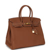 Hermes Birkin 35 Gold Togo Gold Hardware