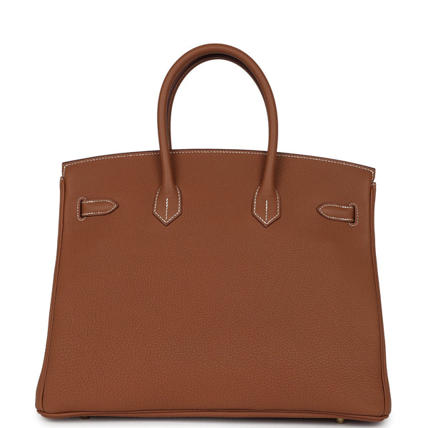 Hermes Birkin 35 Gold Togo Gold Hardware