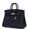 Hermes Birkin 25 Bleu Abysse Togo Gold Hardware