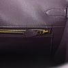 Pre-owned Hermes Birkin 35 Raisin Clemence Gold Hardware