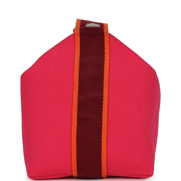 Hermes Bride A Brac Carre Case GM Hibiscus Canvas Palladium Hardware