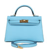 Hermes Kelly Sellier 20 Celeste Epsom Gold Hardware