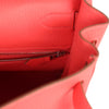 Pre-owned Hermes Retourne Kelly 35 Rose Jaipur Clemence Palladium Hardware