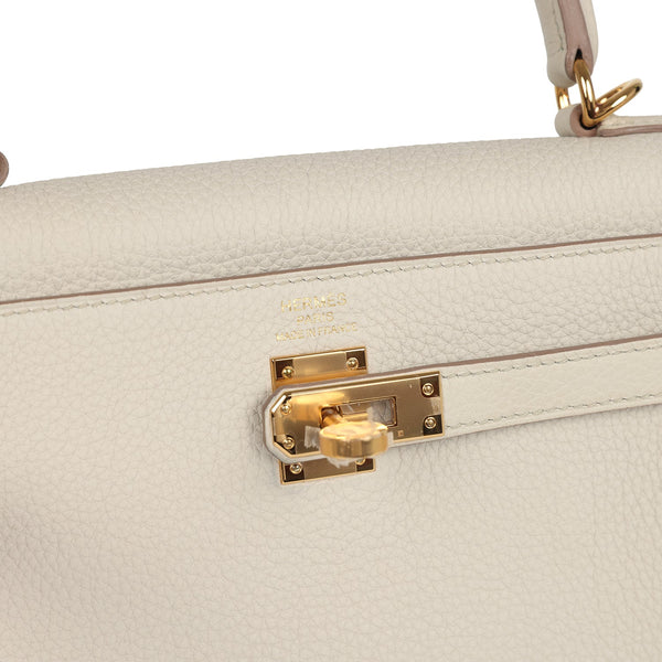 Hermes Kelly Retourne 25 Beton Togo Gold Hardware