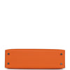 Hermes Kelly Sellier 20 Orange Epsom Palladium Hardware