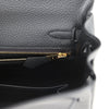 Hermes Kelly Retourne 25 Black Togo Permabrass Hardware