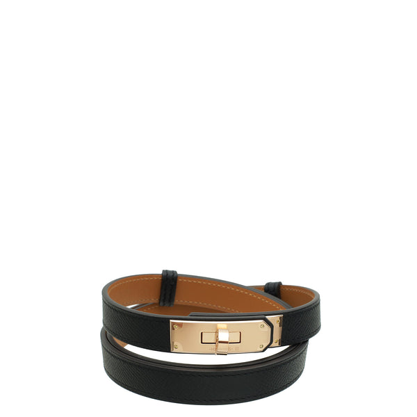 Hermes Noir Kelly 18 Belt