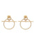 Hermes 18K Rose Gold Loop Earrings Small Model