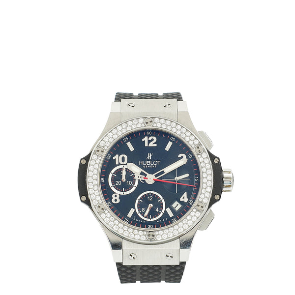 Hublot Stainless Ceramic Titanium Big Bang 41mm w/ Diamonds Automatic Watch