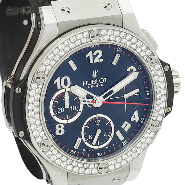 Hublot Stainless Ceramic Titanium Big Bang 41mm w/ Diamonds Automatic Watch
