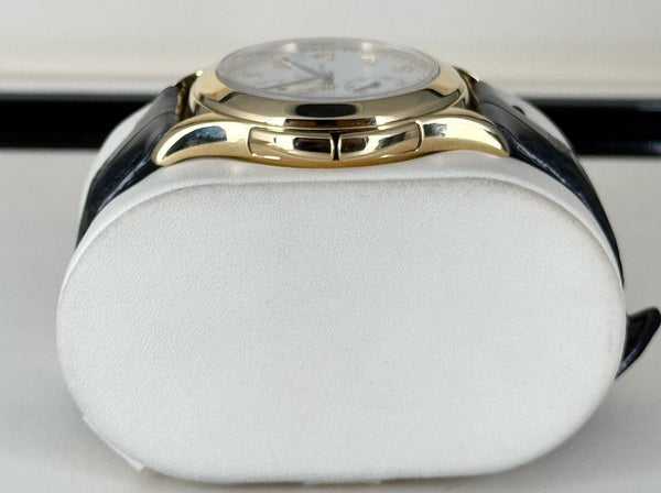 Travel Time 18K Yellow Gold Box and Papers Like New Service Best Price