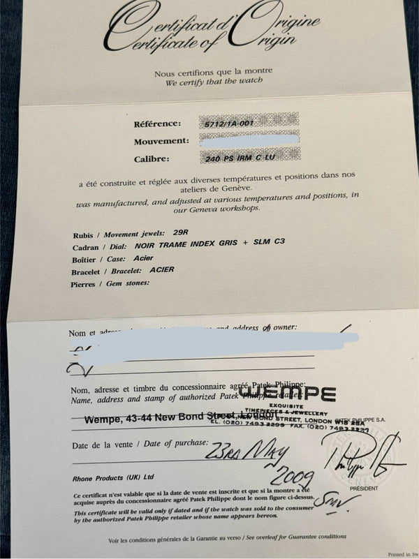 Nautilus 5712 Steel Like New Full Set