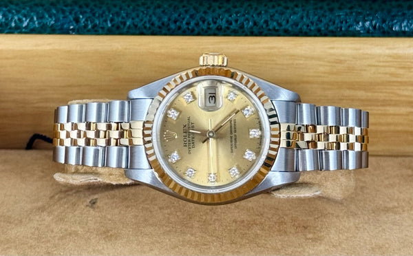Lady-Datejust 26mm Steel and Gold Very good Condition Box and Papers