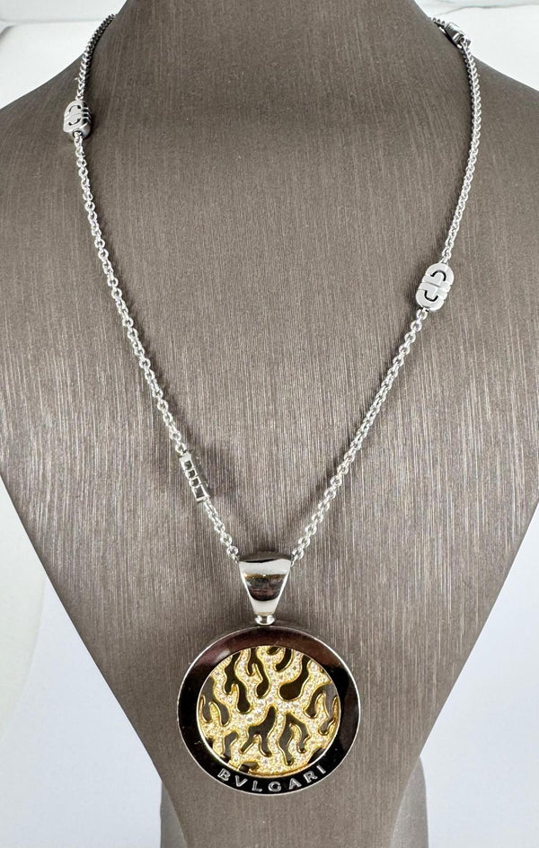 Bulgary Sun Chain and Pendant 18k