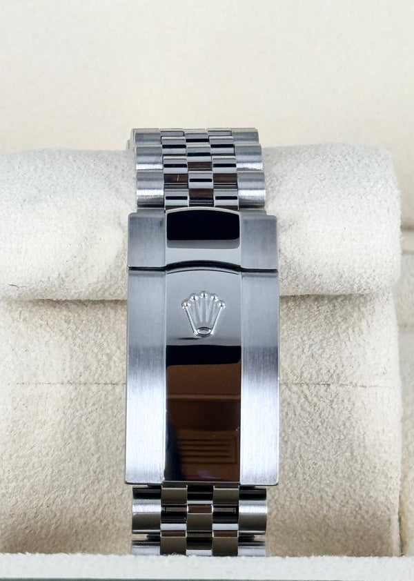 Rolex Datejust 36 White Gold Bezel Jubille Blue Stick Dial Full Set