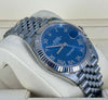 Rolex Datejust 41 Azzuro Blue 2021 Box and Papers Jubille Bracelet