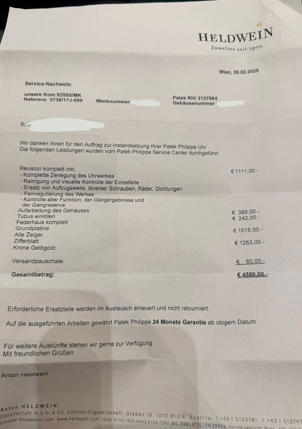 Patek Philippe Golden Ellipse 3738 J After Full Service By Patek Philippe