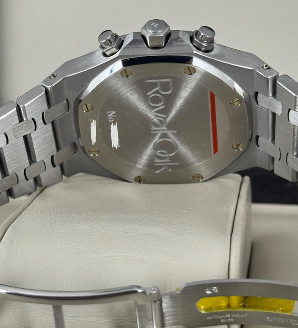 Audemars Piguet Royal Oak Chronograph Kasparov 39 mm Blue Dial After Service with Archive Papers 25860 ST