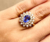 Tanzanit Diamond Ring
