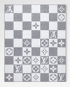 BLANKET MONOGRAM Gray