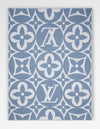 BLANKET MONOGRAM Blue