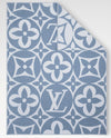 BLANKET MONOGRAM Blue