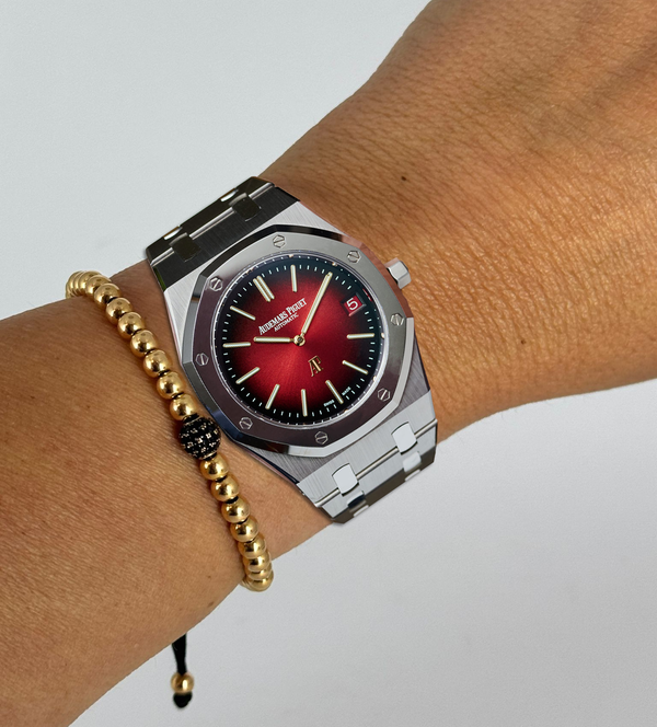 Royal Oak Date "Jumbo" Extra-Thin Red Dial Titanium