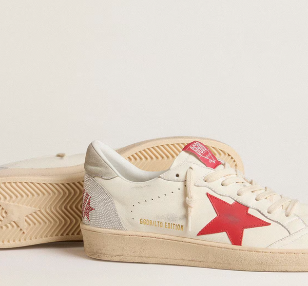 Valentine's Day Women's Ball Star with red leather star and red Swarovski lettering