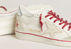 Men's Ball Star LTD CNY in white leather with a lived-in effect