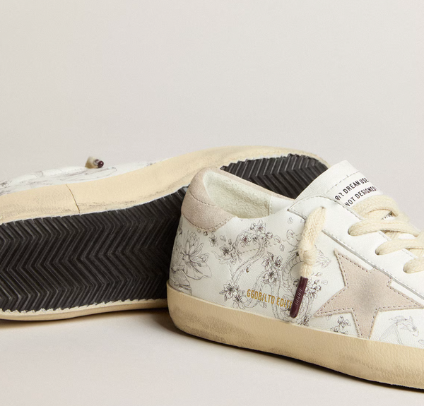 Super-Star LTD CNY in white leather with lettering on the upper "LIMITED"