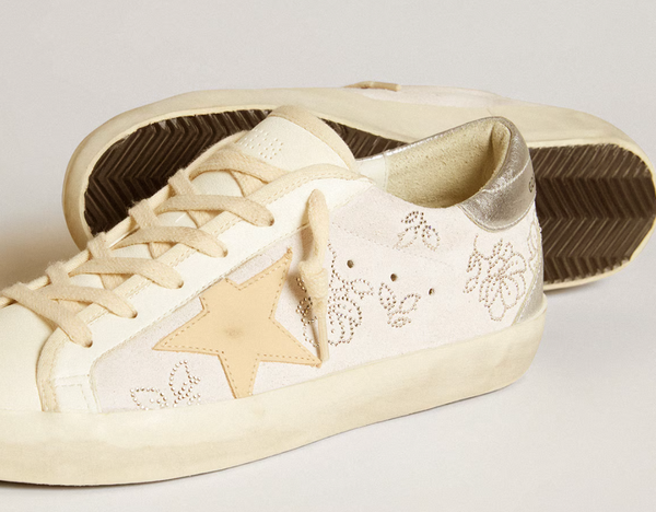 Super-Star LTD with Swarovski crystals and smoke gray leather star