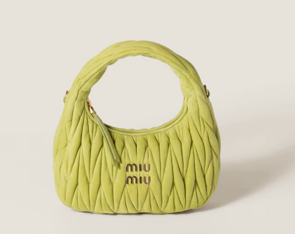 Borsa Wander in pelle scamosciata matelassé