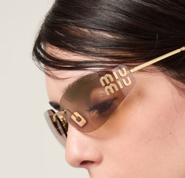 Occhiali da sole Miu Miu Logo lenti bronzo