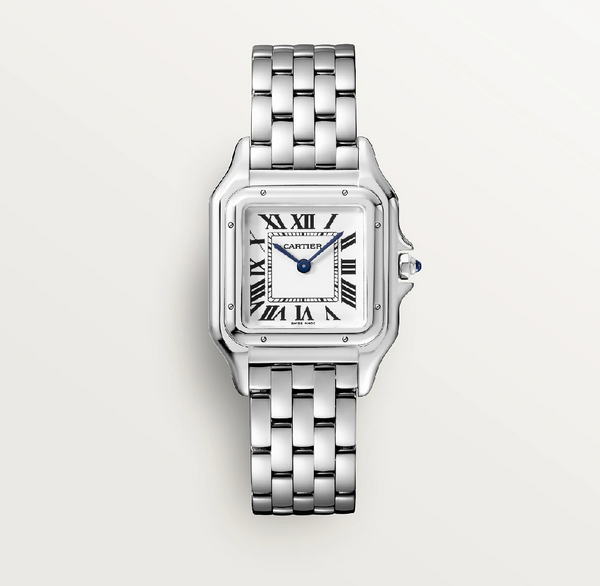 Cartier PanthÃ¨re Medium Stainless Steel Quartz Watch w/ Silver Dial