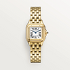 Cartier PanthÃ¨re SM 750 Yellow Gold â€“ Classic White Dial with Blue Sapphire Crown