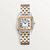 Cartier PanthÃ¨re Medium Two-Tone Rose Gold & Steel â€“ 44 Factory Diamonds Bezel