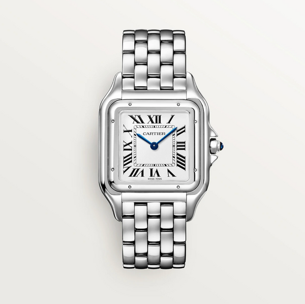 Cartier PanthÃ¨re de Cartier Large â€“ Stainless Steel Silver Dial Watch