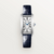 Cartier Tank AmÃ©ricaine Small Stainless Steel Quartz Blue Alligator Strap WSTA0082
