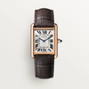 Cartier Tank Louis Cartier Large 33.7mm x 25.5mm 750 RosÃ©gold Manual Winding Watch (Brown Strap)