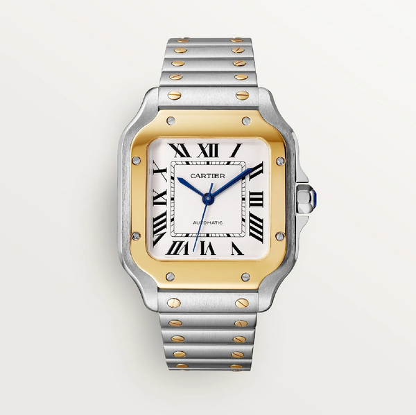 Cartier Santos de Cartier Medium 35.1mm Stainless Steel & Yellow Gold Automatic QuickSwitch