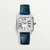 Cartier Santos-Dumont Small 38mm Stainless Steel Quartz Blue Alligator Strap
