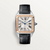 Cartier Santos-Dumont Large Steel & Rose Gold Quartz Black