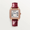 Santos-Dumont Small Model Rose Gold Diamond Bezel Quartz