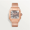Santos de Cartier Skeleton Watch Large Model Rose Gold