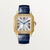 Santos de Cartier Medium Yellow Gold Diamond Bezel Automatic