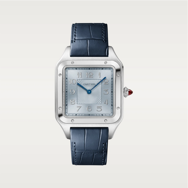 Cartier Santos-Dumont Platinum Limited Edition XL Manual-Wind Blue Dial