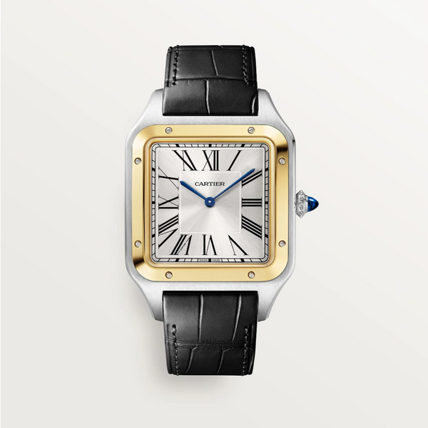 Santos-Dumont Watch XL Steel & Yellow Gold