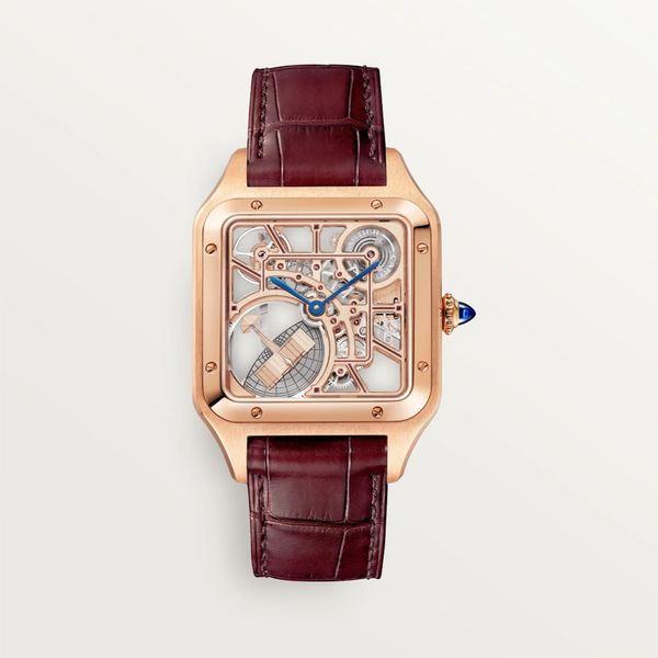 Santos-Dumont Skeleton Micro-Rotor 18K Rose Gold