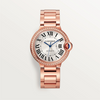 Ballon Bleu de Cartier 36mm Diamond Bezel Rose Gold Automatic Watch